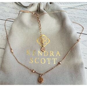 Kendra Scott Nola Rose Gold Drusy Pendant Necklace | Jewelry Gift